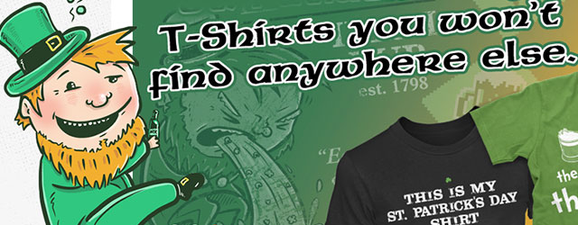 Saint Patrick’s Day Giveaway with some awesome Saint Patricks Day T-shirts!