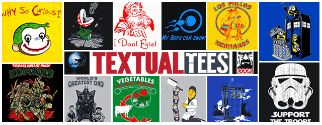 Giveaway: 5 FREE T-Shirts from Textualtees