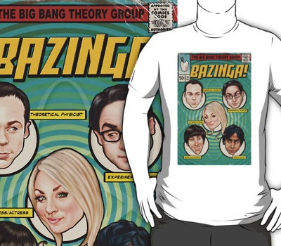 Bazinga! Comic Book Cover Poster