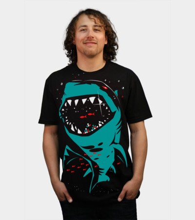 Shark with Pixelated Teeth