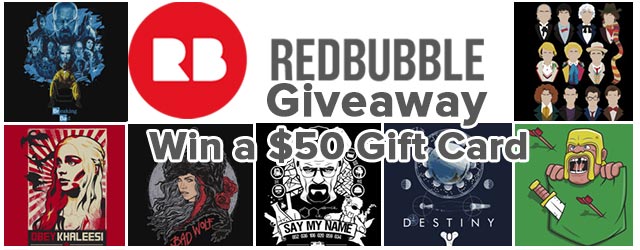 Giveaway: Win a $50 Gift Card from Redbubble