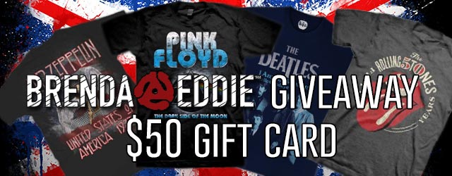 Giveaway: $50 Gift Card from Brenda and Eddie