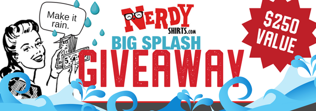 Announcing the Winners of the Nerdy Shirts Big Splash Giveaway