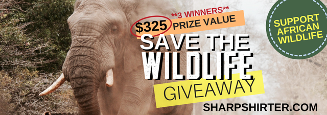 Announcing the Winners of the Sharp Shirter $325 Save The Wildlife Giveaway
