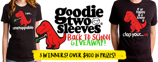 Goodie Two Sleeves Giveaway: Over $400 Prize Package